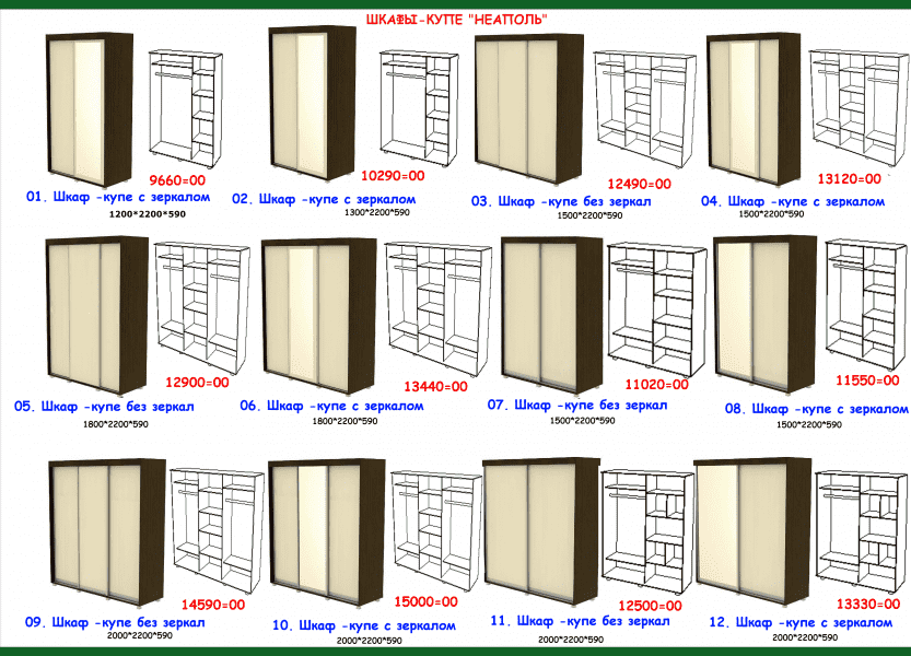 шкаф-купе неаполь в Омске