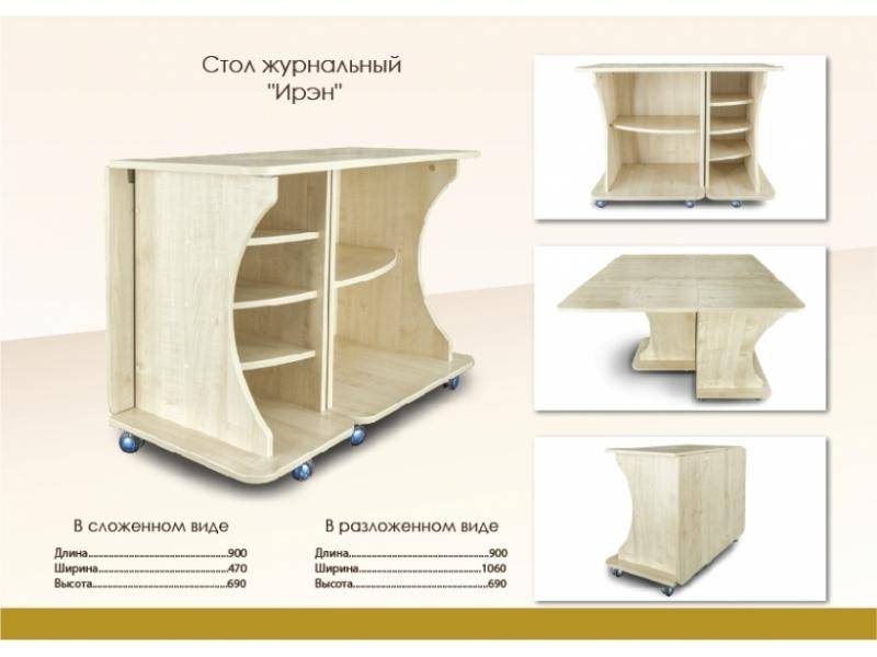 стол-тумба раскладной ирэн в Омске