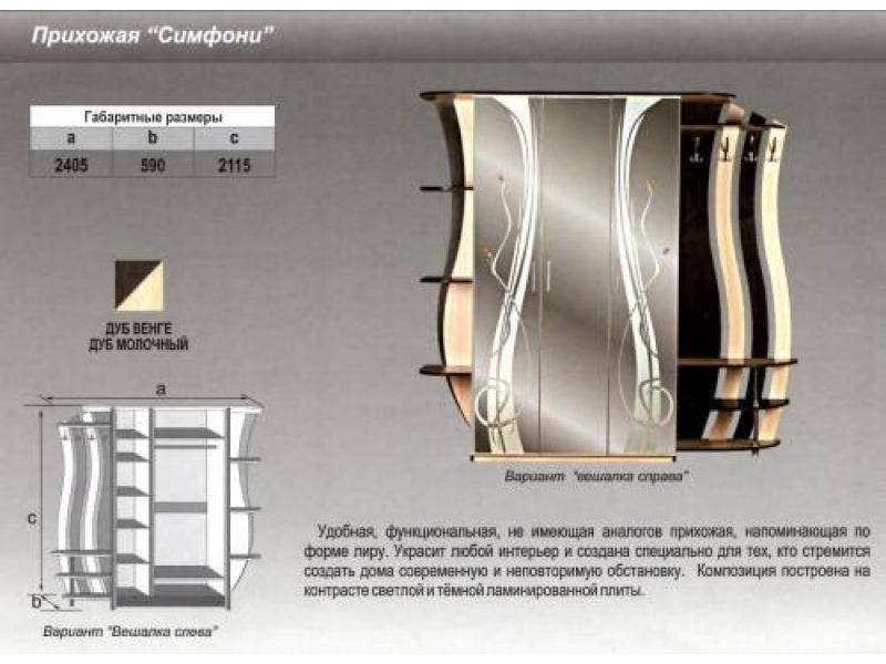 прихожая прямая симфони в Омске