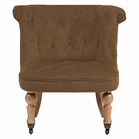 кресло amelie french country chair коричневое в Омске