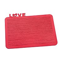 разделочная доска happy board love, красная в Омске