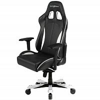 кресло геймерское dxracer king ks57 черно-белое в Омске