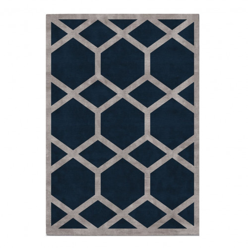 ковер ahston blue 150x220 синий в Омске