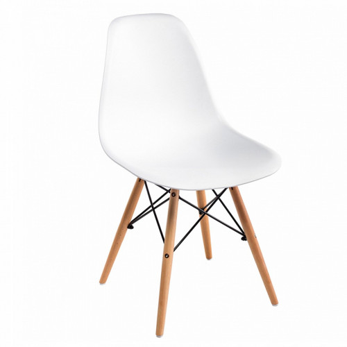 стул деревянный eames pc-015 white в Омске