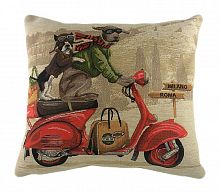 подушка с картинкой scooter dogs red в Омске