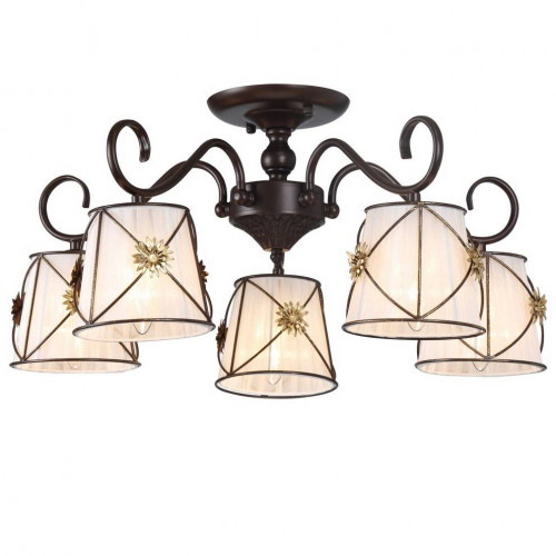 потолочная люстра arte lamp 72 a5495pl-5br в Омске