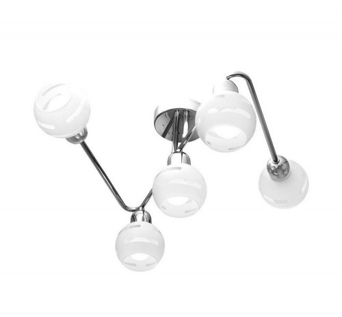 потолочная люстра idlamp agostina 361/5a-whitechrome в Омске
