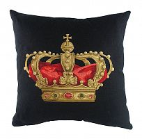 подушка с картинкой короны king crown black в Омске