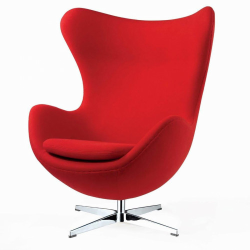 кресло egg chair кашемир красное в Омске