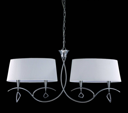 подвесная люстра mantra mara chrome - white 1642 в Омске