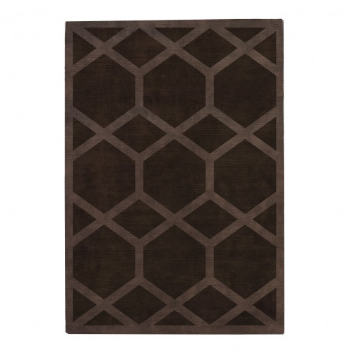 ковер ashton cocoa coffe 120x170 коричневый в Омске