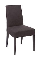 стул aylso dining chair кожа тёмно-коричневая в Омске