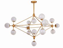 люстра modo 15 gold золото, белые плафоны в Омске