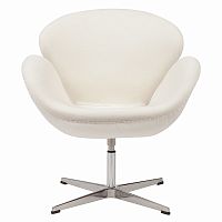 кресло swan chair кремовое в Омске