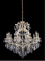 подвесная люстра crystal lux isabel sp11 gold/transparent золото в Омске