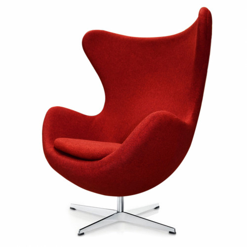 кресло egg chair темно-красное в Омске