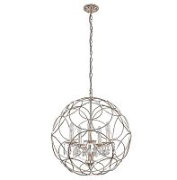 подвесная люстра crystal lux aria sp5 silver в Омске