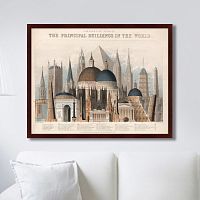 картина: comparative view of the principal buildings in the world, 1850г. в Омске