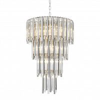 люстра gigi 13 nickel от delight collection прозрачная/никель в Омске