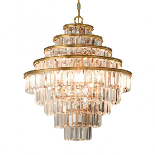 люстра alaine 80 латунь, прозрачное стекло латунь, прозрачная в Омске