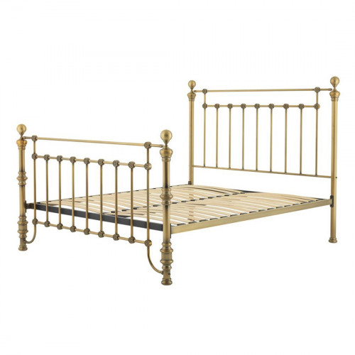кованая двуспальная кровать 180х200 золотая blaine в Омске