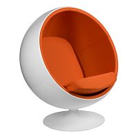 кресло eero aarnio style ball chair оранжевое в Омске