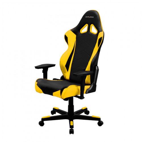 кресло геймерское dxracer racing re0 черно-желтое в Омске