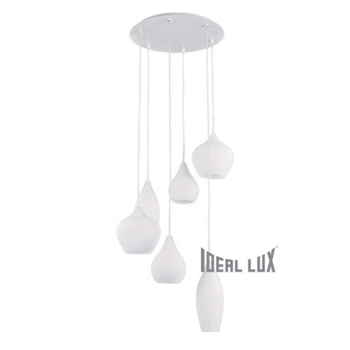 подвесная люстра ideal lux soft sp6 bianco в Омске