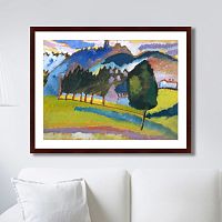 картина: landscape with rolling hills, 1910г. в Омске