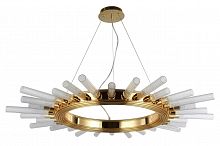 подвесная люстра crystal lux fair sp15 gold d1000 золото в Омске