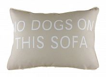 подушка с надписью no dogs on this sofa в Омске