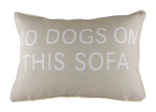 подушка с надписью no dogs on this sofa в Омске