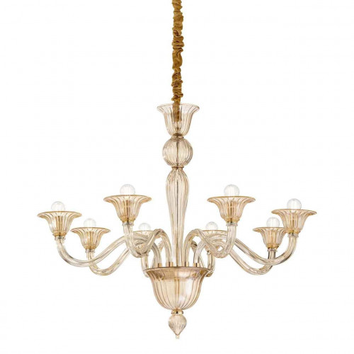 подвесная люстра ideal lux brigitta sp8 ambra в Омске