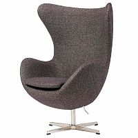 кресло egg chair серое в Омске