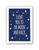 постер to the blue moon and back а4 в Омске