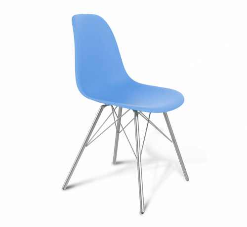 стул dsr голубой s37 (eames style) в Омске