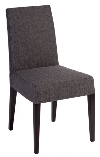 стул aylso dining chair кожа тёмно-серая в Омске