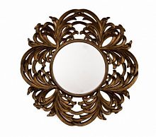 зеркало круглое большое в резной раме round leaf в Омске