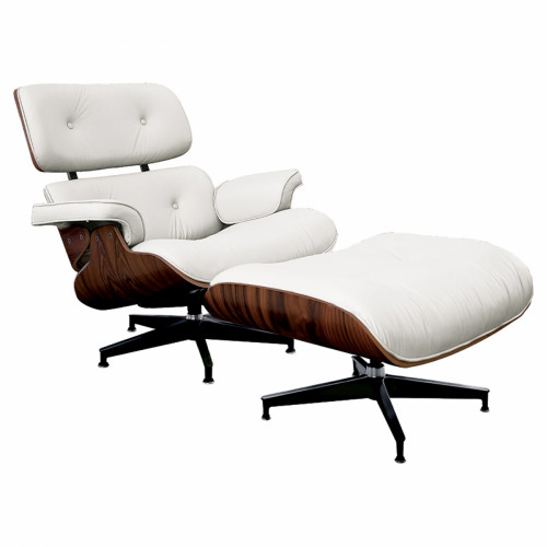 кресло lounge chair & ottoman белое в Омске