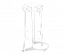 подставка для цветов rapsodiya белая в Омске