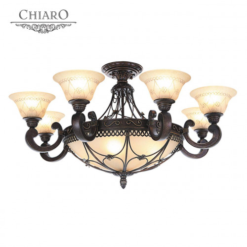 потолочная люстра chiaro айвенго 382012812 бежевая в Омске