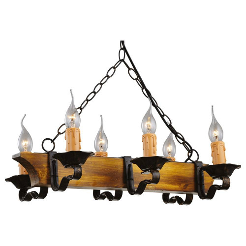 подвесная люстра arte lamp taverna a9525lm-6br в Омске