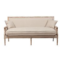 диван auguste salon bench with burlap прямой бежевый в Омске