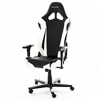 кресло геймерское dxracer racing черно-белое в Омске