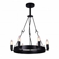 дизайнерская подвесная люстра arte lamp bastiglia a8811sp-6bk черная в Омске