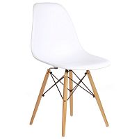 стул деревянный pc-015 белый (eames style) в Омске