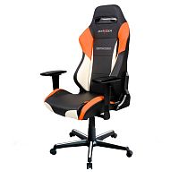 кресло геймерское dxracer drifting черно-бело-оранжевое в Омске