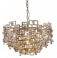 подвесная люстра crystal lux diego sp9 d600 gold в Омске