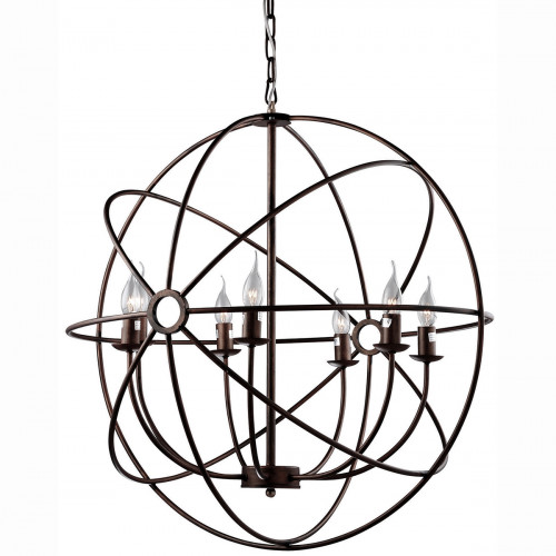 люстра foucault's orb crystal nude коричневая в Омске