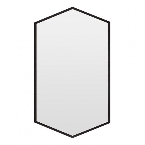 зеркало шестиугольное черное hexagon в Омске